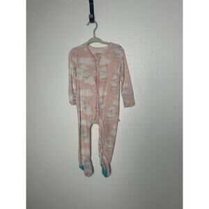 Posh Peanut Mary Lamb Pink Sleep Footie Pajama Size 18-24 Months
